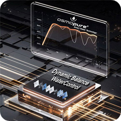 DBWC-Dynamic Balance Water Control. Sorgt Für optimale und stabile Durchflussraten, der HYDROLAYER 3D RO Membran in jedem Temperaturbereich.