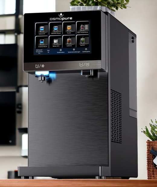 Sodawasser, Sprudelwasser Osmoseanlage, Umkehrosmoseanlage und Kompressorkühlung mit oder ohne Wasseranschluss